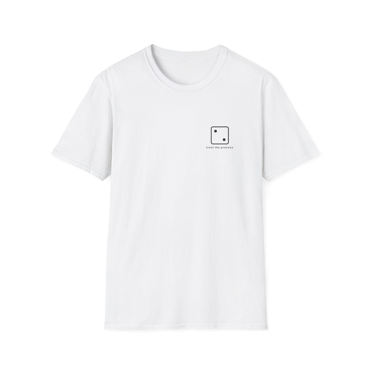 Chasing Even — Trust the Process Left-Chest T-Shirt