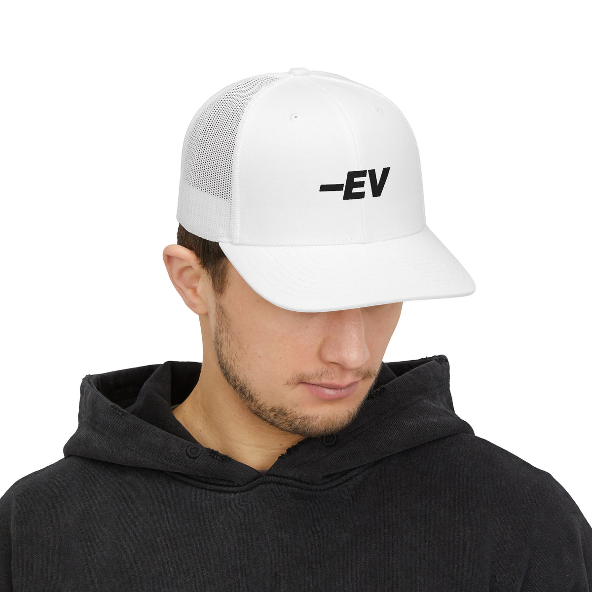Chasing Even — −EV Structured Trucker Hat
