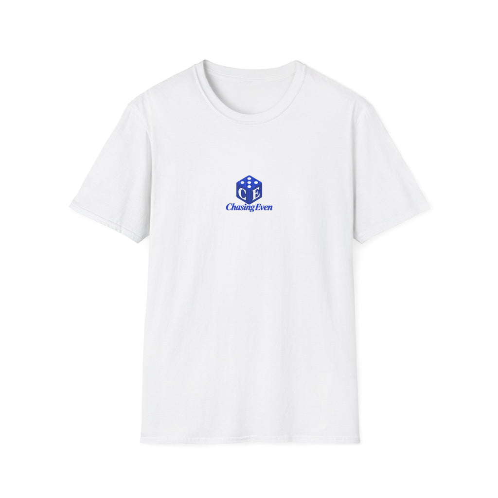 Chasing Even — Royal Blue Casino Logo T-Shirt
