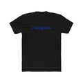 Chasing Even — Blue Center-Chest T-Shirt