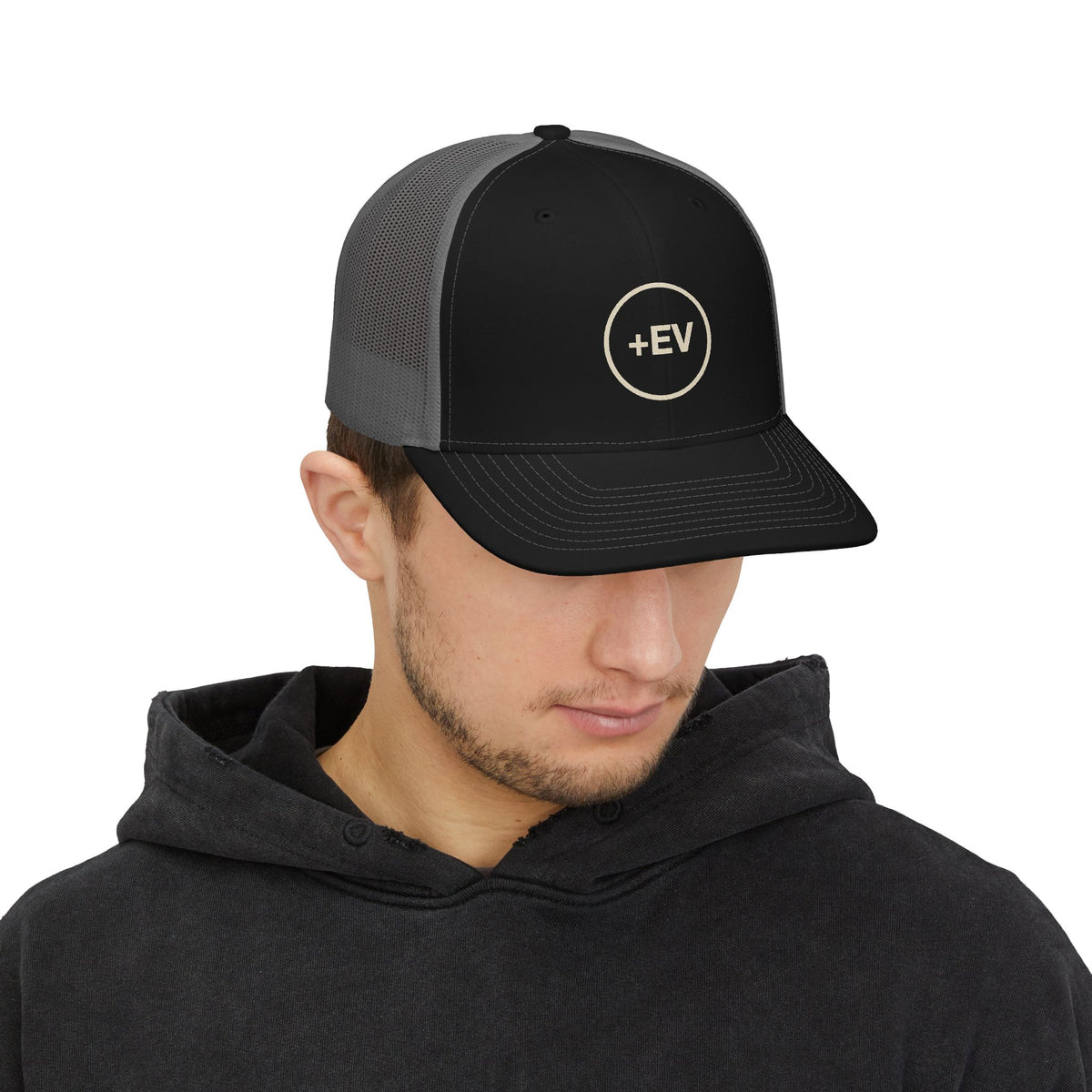 Chasing Even — +EV Badge Structured Trucker Hat