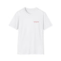 Chasing Even — Red Wordmark Left-Chest T-Shirt