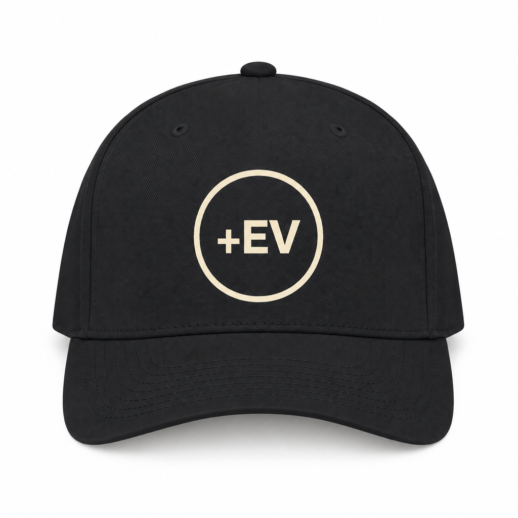 Chasing Even — +EV Badge Baseball Snapback